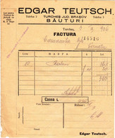 Romania, 1936, Vintage Invoice / Receipt, Brasov - Steuermarken