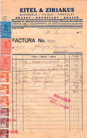 Romania, 1941, Vintage Invoice / Receipt, Brasov - Revenue / Fiscal Stamps / Cinderellas - Fiscali