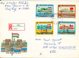 Hungary Registered Cover Sent To Germany DDR 4-1-1982 Topic Stamps Stamps On Stamps - Briefe U. Dokumente