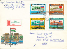 Hungary Registered Cover Sent To Germany DDR 4-1-1982 Topic Stamps Stamps On Stamps - Brieven En Documenten