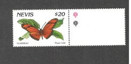 NEVIS....1991: Michel 605(Scott 653)mnh**  BUTTERFLIES - St.Kitts And Nevis ( 1983-...)