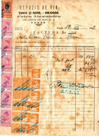 Romania, 1942, Vintage Invoice / Receipt - Revenue / Fiscal Stamps / Cinderellas - Revenue Stamps