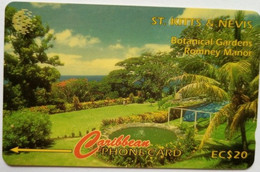 St. Kitts And Nevis Cable And Wireless 146CSKA EC$20 " Botanical Gardens, Romney Manor " - St. Kitts & Nevis