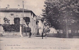 CHATILLON SUR CHALARONNE                UN COIN DES PROMENADES - Châtillon-sur-Chalaronne