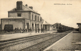 Breteuil. La Gare. (Animée, Train) - Breteuil