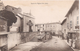 CPA - Entrée De L’Église D'Ars - Ars-sur-Formans