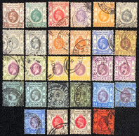 HONG KONG 1912\1921 KING GEORGE V X 34 STAMPS, WITH SOME GOOD HIGH VALUES - Usati