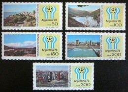 (dcbv-728)  Argentina  -  Argentine  -  Argentinië    Michel  1326-30  Yvert  1111-15  MNH - 1978 – Argentine