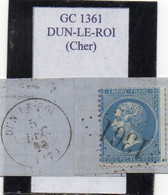 Cher - N° 22 Obl GC 1361 Dun-le-Roi - 1862 Napoleon III