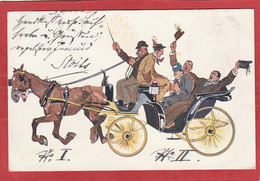 Illustrateur Fritz Schönpflug - Voiture à Cheval - Schoenpflug, Fritz