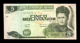 Bolivia 5 Bolivianos L.1986 (1993) Pick 209 Serie C T. 538 MBC VF - Bolivia