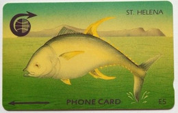 St. Helena Cable And Wireless £5 3CSHB " Tuna Fish ( New CW Logo )" - Sainte-Hélène