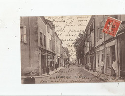 NOGARO (GERS) RUE NATIONALE (COIFFEUR PATISSERIE COMMERCES ET ANIMATION) 1909 - Nogaro