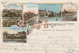 Saargemünd- Litho- (Lithringen  Karte Gelaufen 1900 - Lothringen