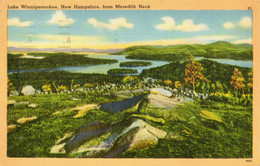 Lake Winnipesaukee, New Hampshire From Meredith Neck-Good Single Ring Postmark (15-62665)Laconia 1957 -  Marcophilie. - White Mountains