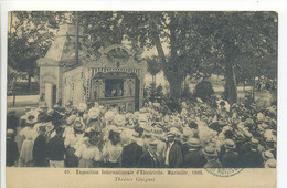 CPA 13 MARSEILLE - Exposition Internationale D'Électricité - Théâtre Guignol - Belle Animation - Electrical Trade Shows And Other