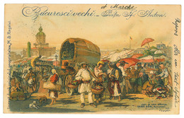 RO 06 - 21204 BUCURESTI, Market Sf. Anton, Litho, Romania - Old Postcard - Used - 1902 - Rumania