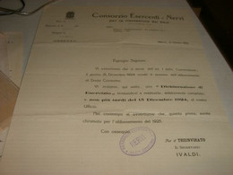 DOCUMENTO CONSORZIO ESERCENTI -NERVI 1924 GENOVA - Italia