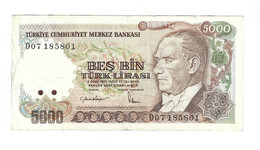 *turkey 5000 Lira 1985  197 - Turquia