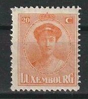 Luxemburg Y/T 125 (*) MH - 1921-27 Charlotte Di Fronte