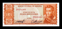 Bolivia 50 Pesos Bolivianos L.1962 Pick 162r Replacement Serie ZY SC UNC - Bolivie