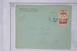 AX5 MAROC BELLE  LETTRE 1946  PAR AVION RABAT  A  PARIS   FRANCE +++AFFRANCH. INTERESSANT - Briefe U. Dokumente
