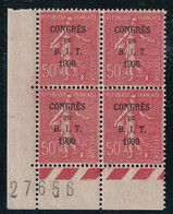 France N°264 - Bloc De 4 Coin De Feuille - Neuf ** Sans Charnière - TB - Nuevos