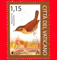 Nuovo - MNH - VATICANO - 2021 - Europa – Uccelli - Fauna Selvatica A Rischio Di Estinzione – Scricciolo – 1.15 - Unused Stamps