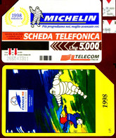 G 813 C&C 2894 SCHEDA TELEFONICA USATA MICHELIN FRANCE 1998 VARIANTE PUNTI OCR - Fouten & Varianten