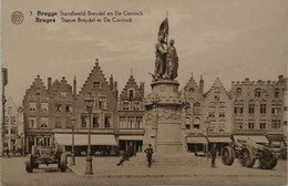 Brugge - Bruges  // Statue Breydel Et De Coninck (Militaire Wagen En Kanon Zie Detail Pix) 19??ed Albert - Brugge