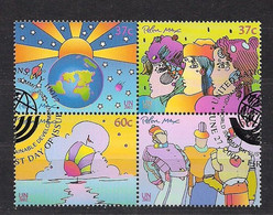 Nations Unies 2002 Yvertn° 882-885 (o) Oblitéré Cote 4,20 € Johannesburg - Oblitérés