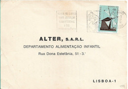 Portugal , 1972 , Commercial Postcard  ALTER SARL , Infand Feeding , Windmill Stamp - Portugal