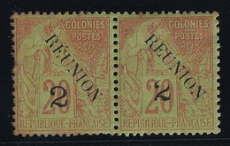 Réunion N°31 - Variété Avec Accent Tenant à Sans Accent - Rousseur - B - Unused Stamps