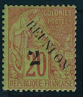 Réunion N°31 - Variété "2" Cassé - Neuf * Avec Charnière - TB - Unused Stamps