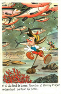 PINOCCHIO * N°19 * CPA Illustrateur * DISNEY Walt Disney Pinocchio - Andere & Zonder Classificatie