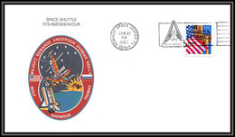 2985 Espace (space Raumfahrt) Lettre (cover Briefe) USA- Sts-89 Endeavour Shuttle (navette) 22/1/1993 - Estados Unidos
