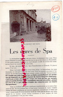 BELGIQUE - RARE DEPLIANT LES CURES DE SPA - CABINE BAINS CARBOGAZEUX-BAIN DE BOUE-DOCTEUR ALFRED RINGLET - Tourism Brochures