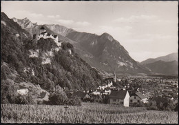 Liechtenstein - Vaduz - Alte Ortsansicht - Kirche ( Echt Foto) - Liechtenstein