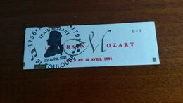 Carnet (neuf Non Ouvert) Train Mozart. La Couverture A été Oblitérée Le Jour Du Passage Du Train à Toulouse Le 22/04/91 - Markenheftchen