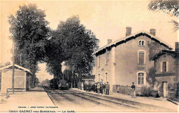 33 Gironde GAZINET Proche BORDEAUX Arrivée Du Train En Gare 1907 TBE - Altri & Non Classificati