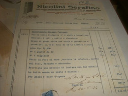 Fattura Ditta Nicolini Serafino 1933-roma - Italia