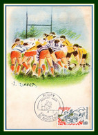 Carte Maximum Rugby 1992 N° 2236 France 33 Bordeaux - Rugby