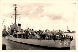 Bateau * Carte Photo * DE BITTER , F 807 * Navire De Guerre * Militaria * Holland Pays Bas - Krieg