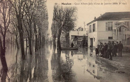 MEULAN      ( YVELINES )  QUAI ALBERT JOLY   ( CRUE DE JANVIER 1910 ) - Floods