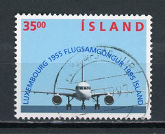 ISLANDE - LIAISON AERIENNE ISLANDE LUXEMBOURG - N° Yvert 783 Obli. - Usados