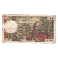 France, 10 Francs, Voltaire, 1970, M.633, B, Fayette:62.47, KM:147c - 10 F 1963-1973 ''Voltaire''