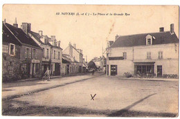 (41) 1987, Noyers, Papaghin 10, La Place Et La Grande Rue - Noyers Sur Cher