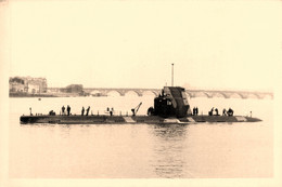 Bateau * Carte Photo * Le Sous Marin ILLERN * Navire De Guerre * Militaria * Suède - Sous-marins