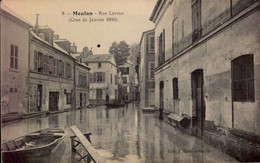 MEULAN      ( YVELINES )  RUE LEVRIER - Inondations