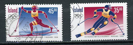 ISLANDE - JO DE NAGANO - N° Yvert 835/836 Obli. - Oblitérés